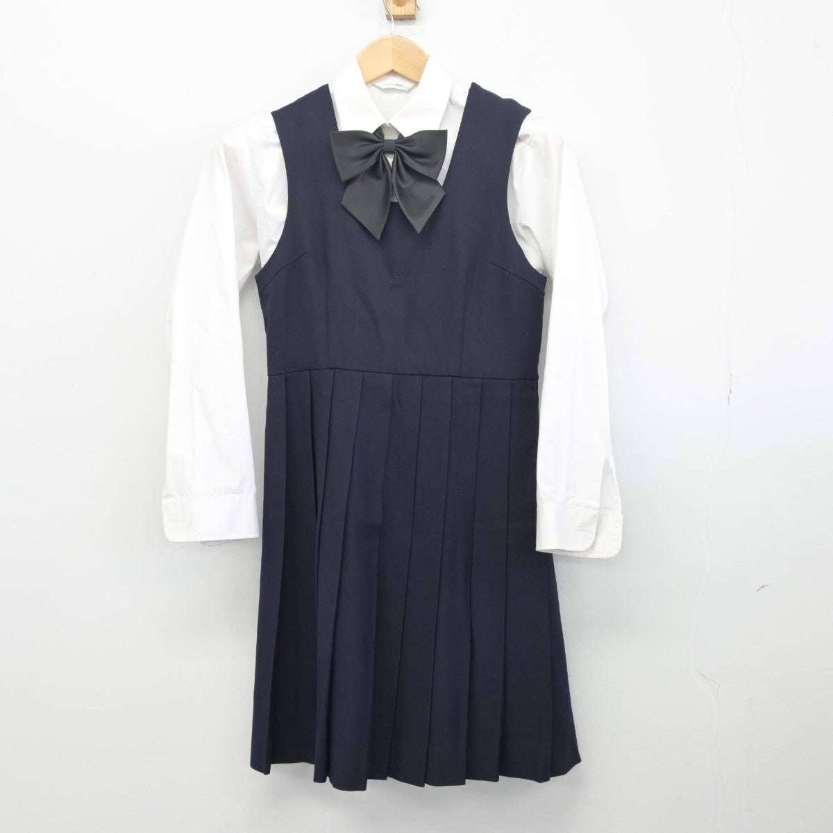 【中古】千葉県 日出学園中学校高等学校 女子制服 4点（ブレザー・シャツ・ジャンパースカート）sf033648