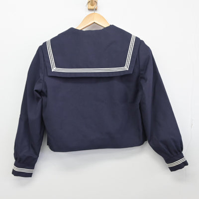 【中古】大阪府 佐野高等学校 女子制服 3点（セーラー服・スカート）sf033654