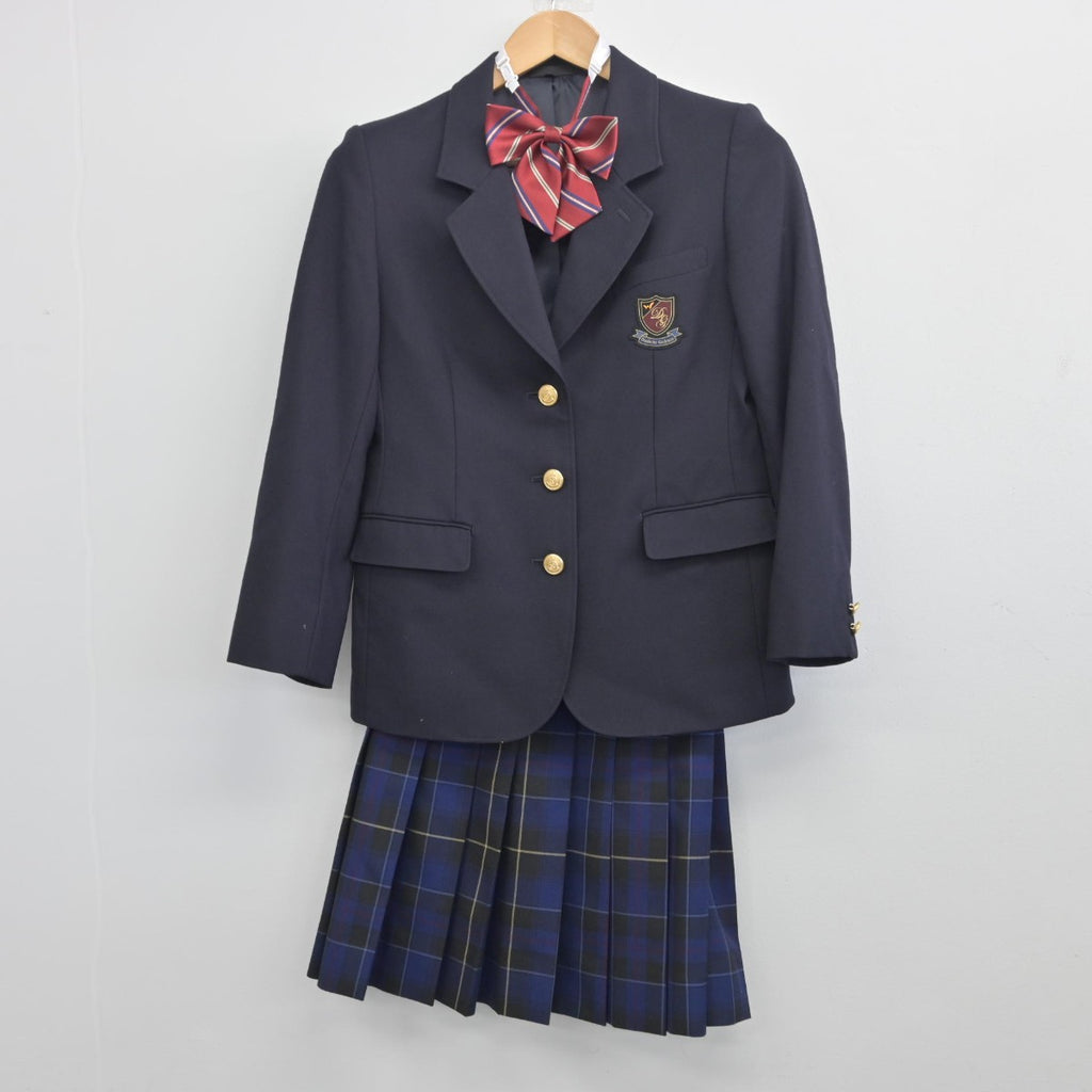 【中古】茨城県 第一学院高等学校 女子制服 4点（ブレザー・スカート）sf033655