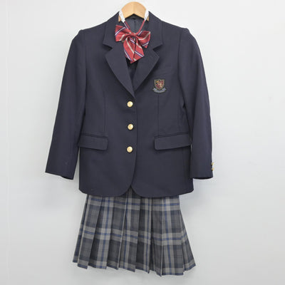 【中古】茨城県 第一学院高等学校 女子制服 4点（ブレザー・スカート）sf033655