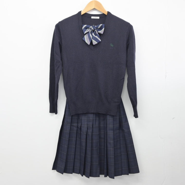 【中古】岡山県 玉野市立宇野中学校 女子制服 4点（ブレザー・ニット・スカート）sf033656 | 中古制服通販パレイド