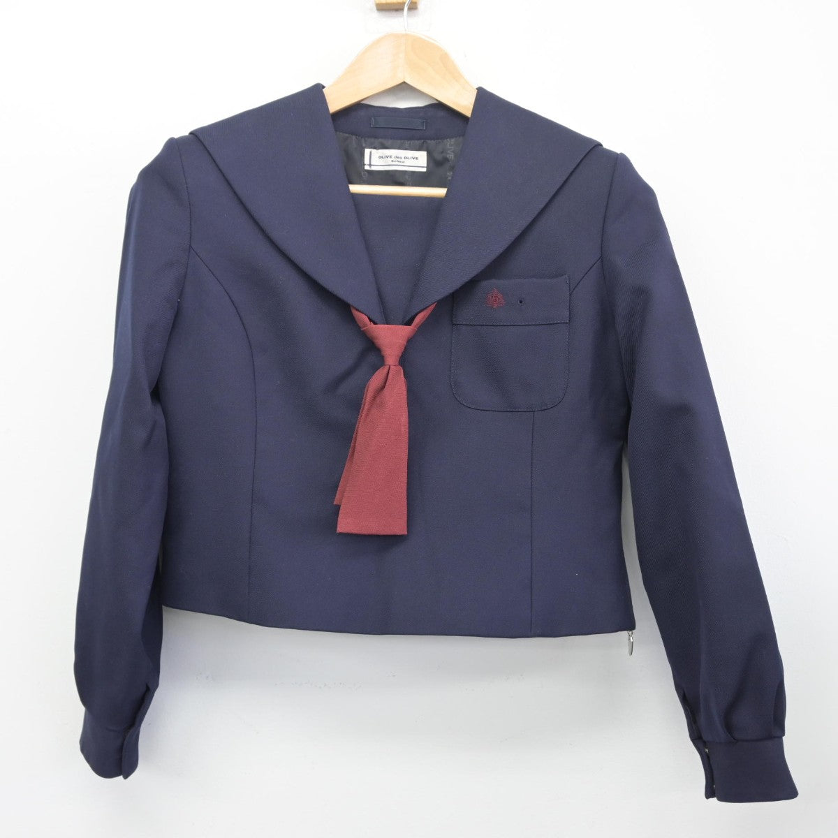 【中古】北海道 北見北斗高等学校 女子制服 3点（セーラー服・スカート）sf033663