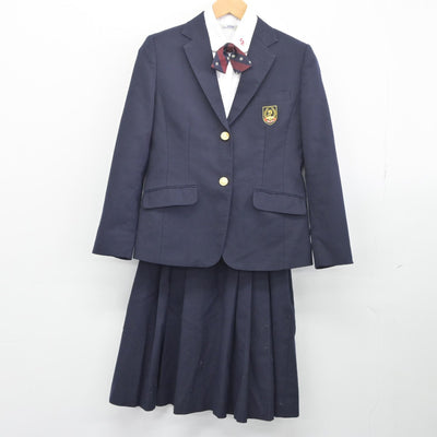 【中古】福岡県 稲築志耕館高等学校 女子制服 4点（ブレザー・シャツ・スカート）sf033682