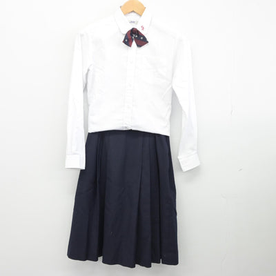 【中古】福岡県 稲築志耕館高等学校 女子制服 4点（ブレザー・シャツ・スカート）sf033682