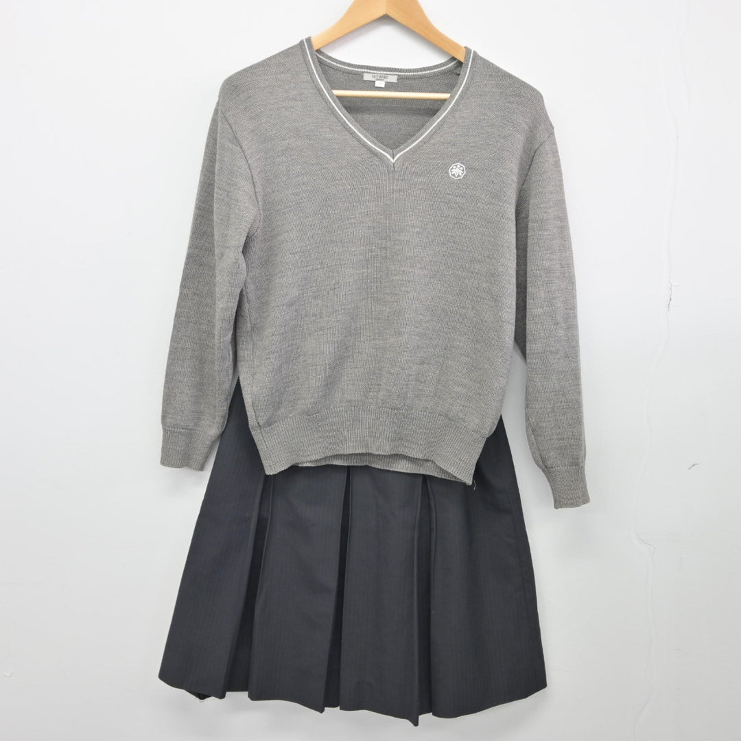 【中古】宮城県 三桜高等学校 女子制服 3点（ブレザー・ニット・スカート）sf033689 | 中古制服通販パレイド