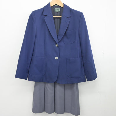 【中古】京都府 西院中学校 女子制服 2点（ブレザー・スカート）sf033692