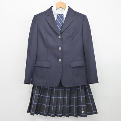 【中古】京都府 塔南高等学校 女子制服 4点（ブレザー・シャツ・スカート）sf033693