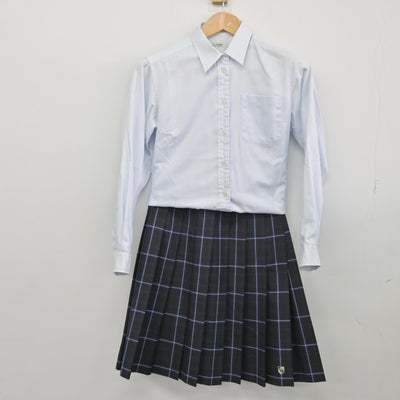 【中古】京都府 塔南高等学校 女子制服 4点（ブレザー・シャツ・スカート）sf033693