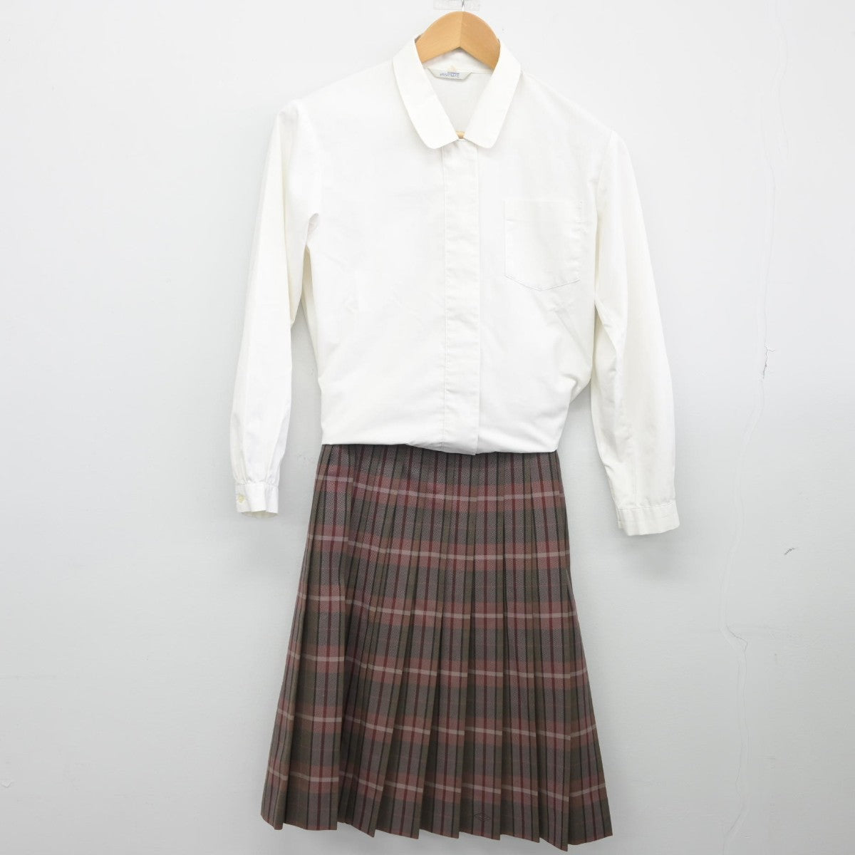 中古】京都府 花園高等学校 女子制服 3点（ブレザー・シャツ・スカート