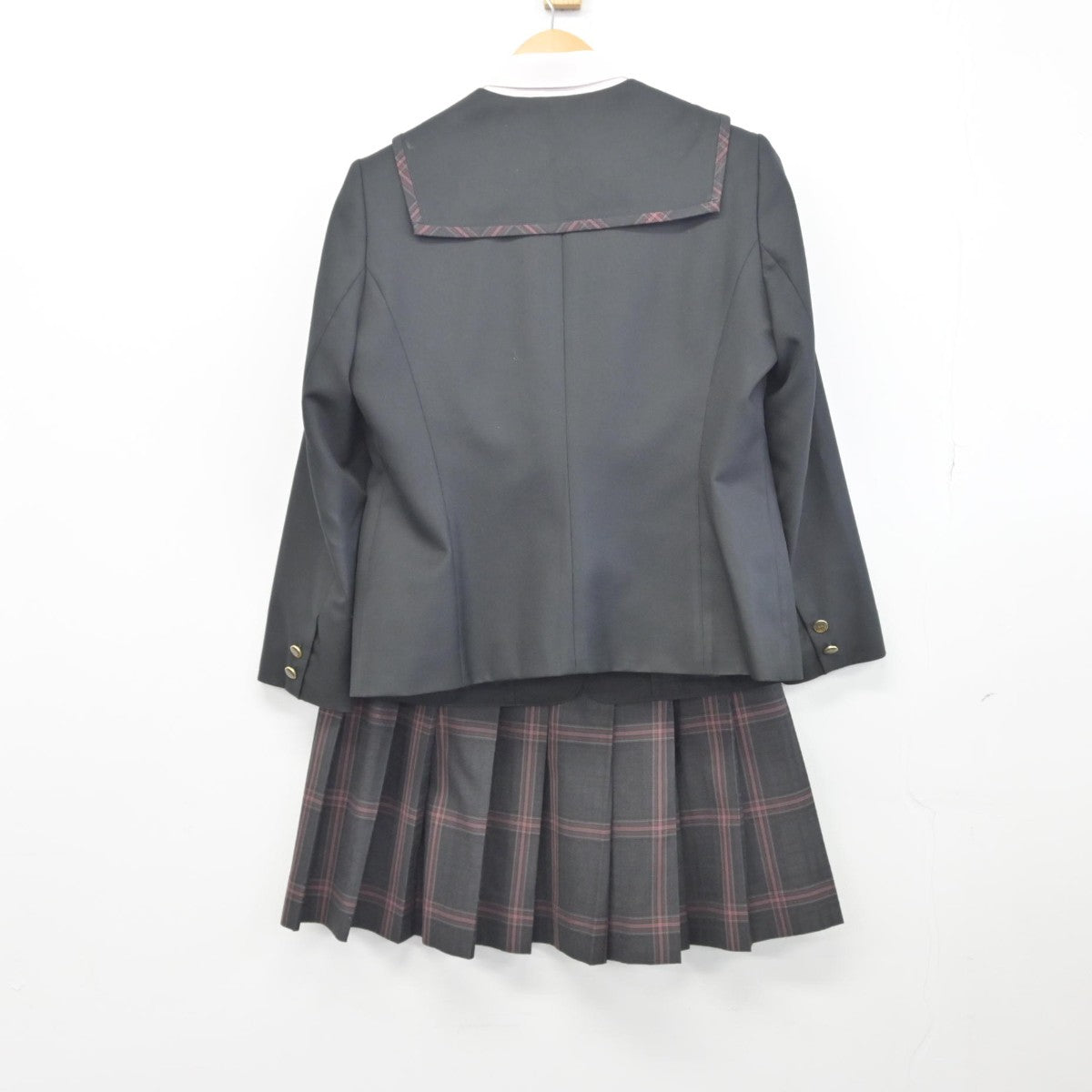 【中古】福岡県 九州産業大学付属九州産業高等学校 女子制服 4点（ブレザー・シャツ・スカート）sf033716