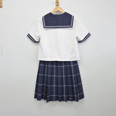 【中古】東京都 武蔵野大学高等学校 女子制服 5点（セーラー服・シャツ・スカート）sf033736