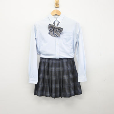 【中古】千葉県 船橋豊富高等学校 女子制服 3点（シャツ・スカート）sf033739