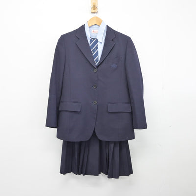 【中古】千葉県 実籾高等学校 女子制服 4点（ブレザー・シャツ・スカート）sf033742