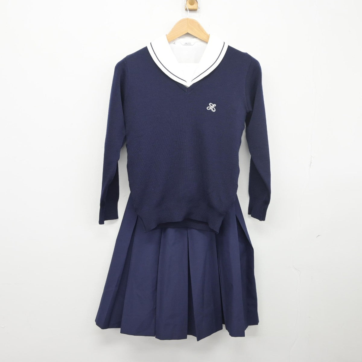 【中古】静岡県 浜松湖南高等学校 女子制服 3点（シャツ・ニット・スカート）sf033744