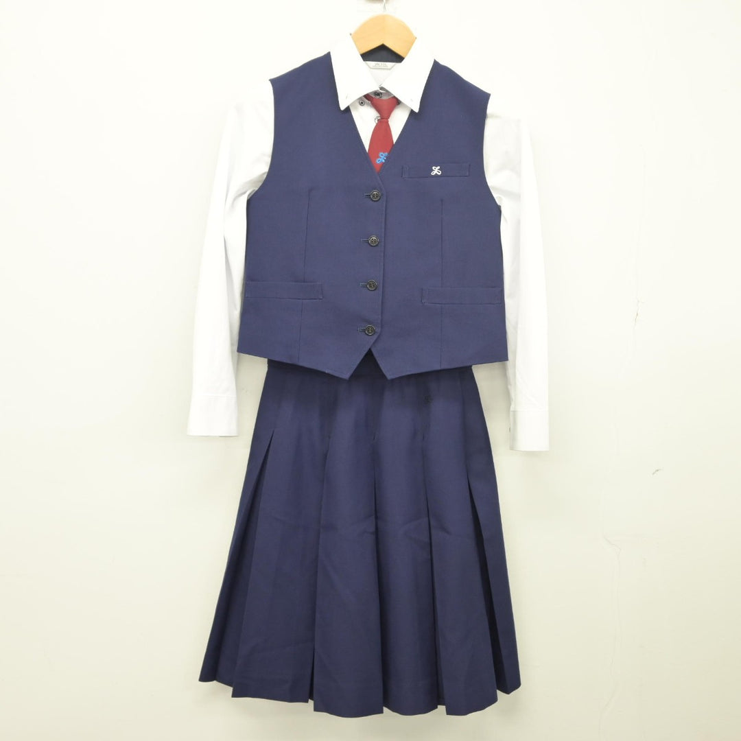 中古】静岡県 浜松湖南高等学校 女子制服 5点（ブレザー・シャツ・ベスト・スカート）sf033748 | 中古制服通販パレイド