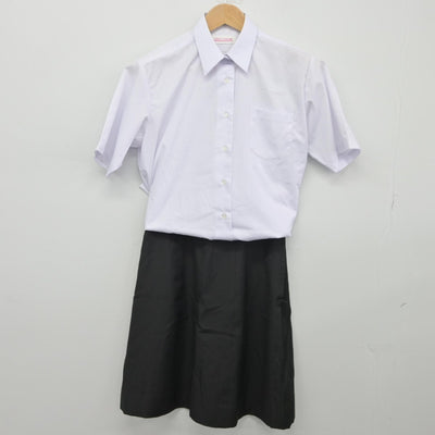 【中古】神奈川県 伊志田高等学校 女子制服 2点（シャツ・スカート）sf033750