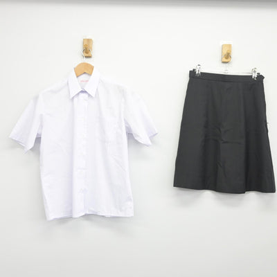 【中古】神奈川県 伊志田高等学校 女子制服 2点（シャツ・スカート）sf033750