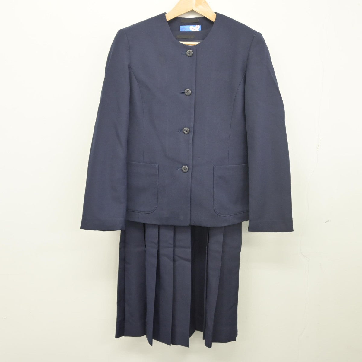 【中古】新潟県 白新中学校 女子制服 2点（ブレザー・ジャンパースカート）sf033760