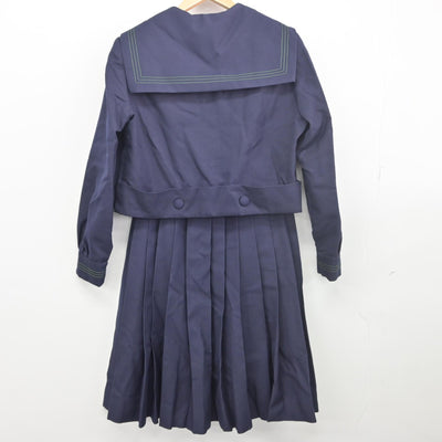 【中古】大阪府 樟蔭高等学校 女子制服 5点（セーラー服・スカート）sf033765