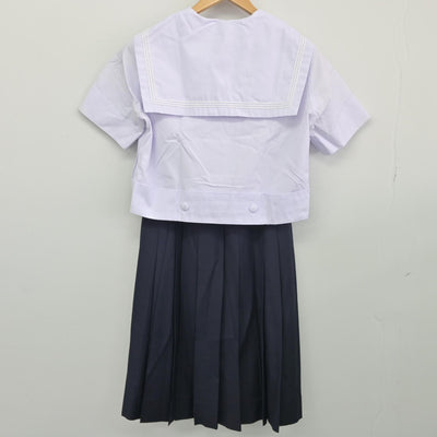 【中古】大阪府 樟蔭高等学校 女子制服 2点（セーラー服・スカート）sf033766