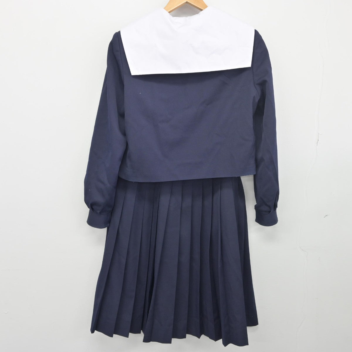 【中古】愛知県 末野原中学校 女子制服 3点（セーラー服・スカート）sf033771