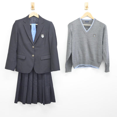 【中古】兵庫県 北須磨高等学校 女子制服 4点（ブレザー・ニット・スカート）sf033783