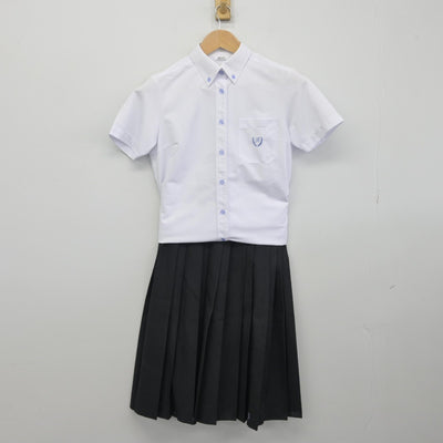 【中古】兵庫県 北須磨高等学校 女子制服 3点（シャツ・スカート）sf033784