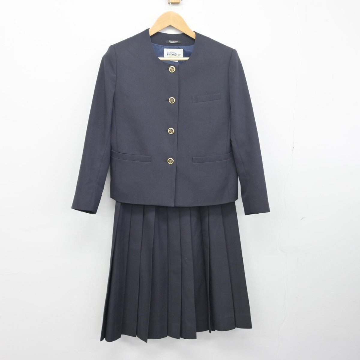 【中古】静岡県 富士市立吉原第一中学校 女子制服 3点（ブレザー・スカート・スカート）sf033789