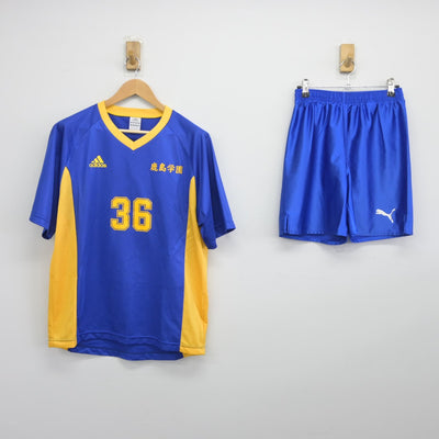 【中古】茨城県 鹿島学園高等学校/サッカー部ユニフォーム 男子制服 3点（部活ユニフォーム 上・部活ユニフォーム 下）sf033801