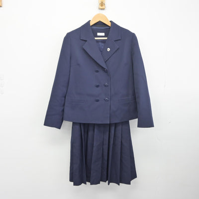 【中古】茨城県 水戸第二高等学校 女子制服 3点（ブレザー・ジャンパースカート）sf033805