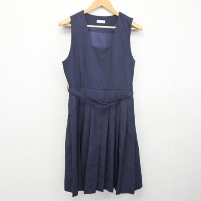 【中古】茨城県 水戸第二高等学校 女子制服 3点（ブレザー・ジャンパースカート）sf033805