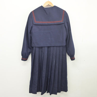 【中古】福岡県 新宮高等学校 女子制服 3点（セーラー服・ジャンパースカート）sf033819