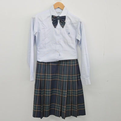 【中古】大阪府 追手門学院大手前中学校高等学校 女子制服 4点（ブレザー・シャツ・スカート）sf033825