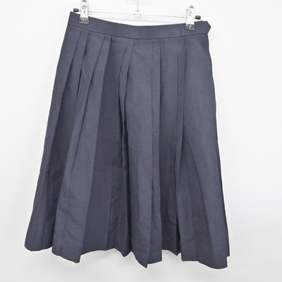 【中古】宮崎県 宮崎南高等学校 女子制服 3点（ニットベスト・シャツ・スカート）sf033840