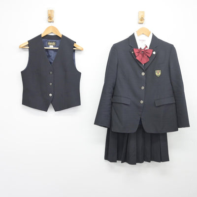 【中古】埼玉県 栄東高等学校 女子制服 7点（ブレザー・ベスト・シャツ・スカート）sf033874