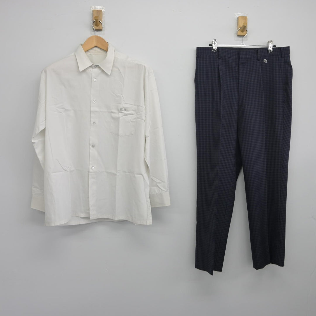 【中古】岐阜県 東濃実業高等学校 男子制服 4点（ブレザー・シャツ・ズボン）sf033879