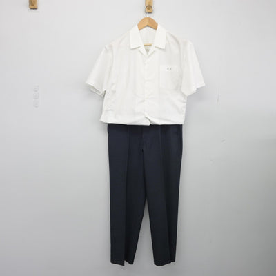 【中古】岐阜県 東濃実業高等学校 男子制服 3点（シャツ・ズボン）sf033881