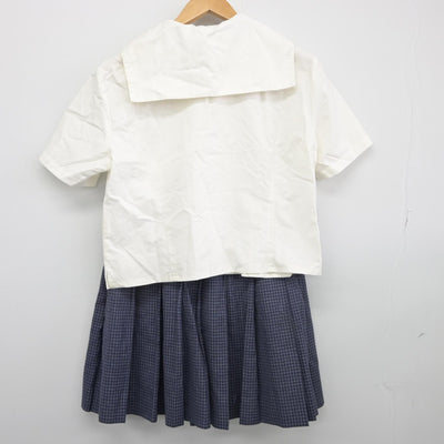 【中古】東京都 東洋女子高等学校 女子制服 4点（ニット・セーラー服・スカート）sf033904