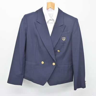 【中古】千葉県 幕張総合高等学校 女子制服 2点（ブレザー・シャツ）sf033931