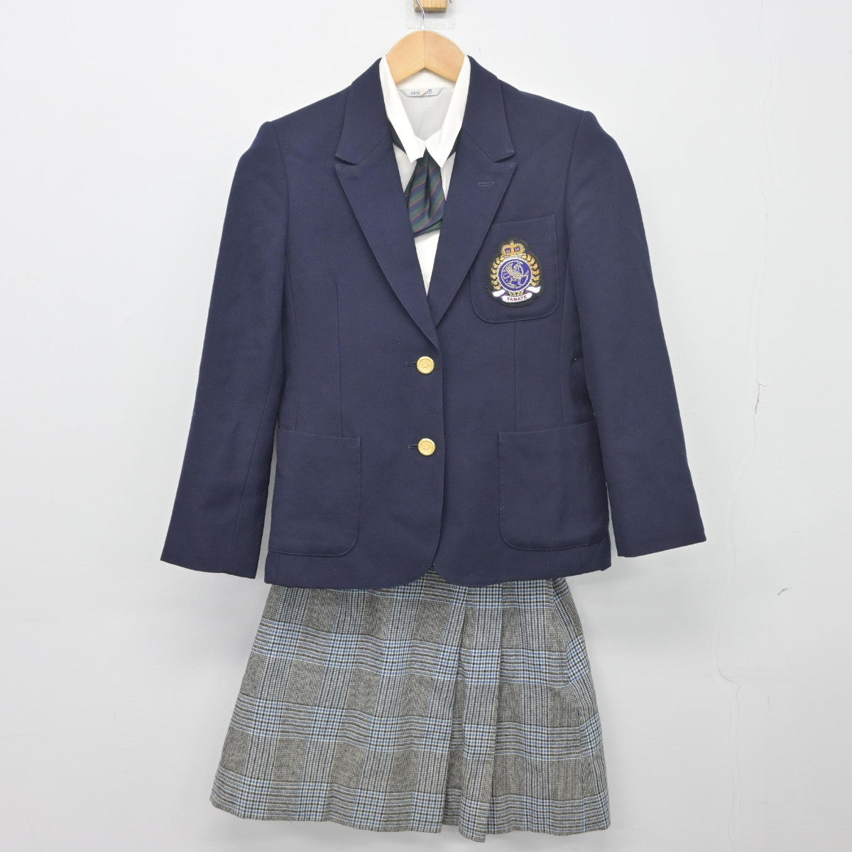 【中古】神奈川県 山手学院高等学校 女子制服 4点（ブレザー・シャツ・スカート）sf033945