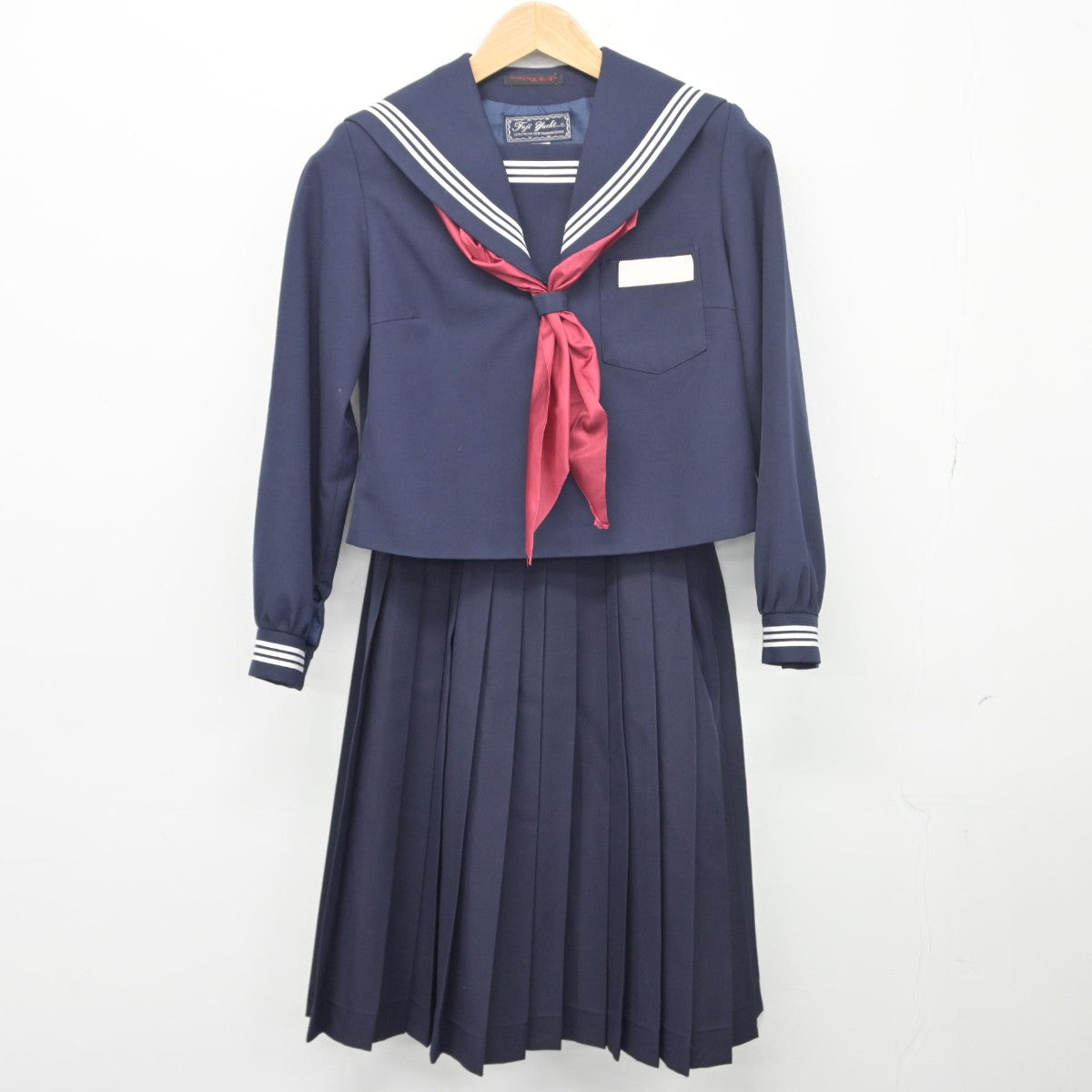 【中古】鳥取県 中ノ郷中学校 女子制服 4点（セーラー服・スカート）sf033948