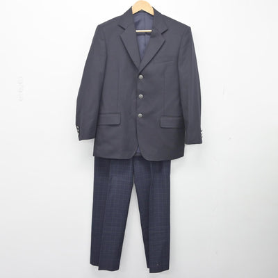 【中古】鳥取県 湯梨浜学園高等学校 男子制服 2点（ブレザー・ズボン）sf033950