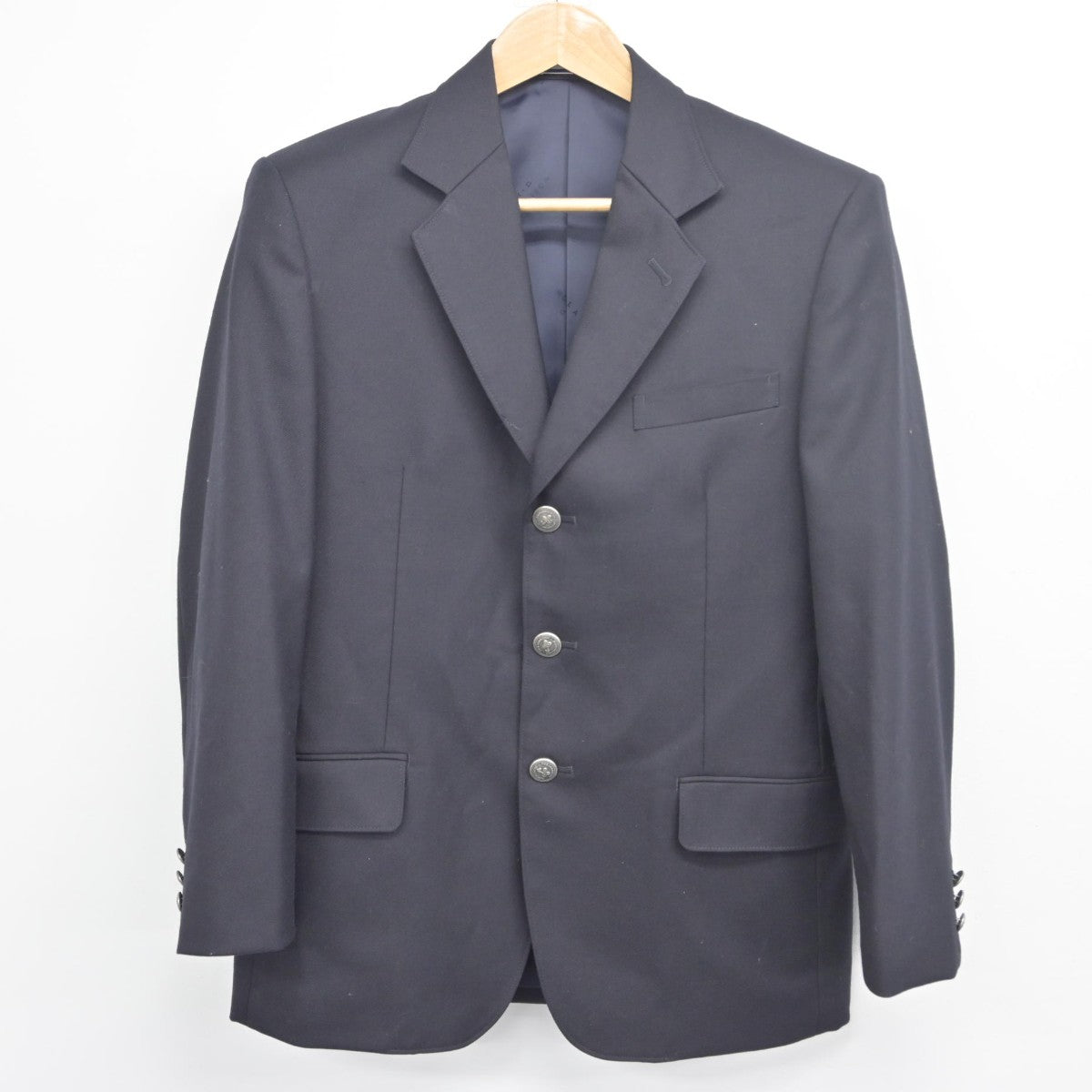 【中古】鳥取県 湯梨浜学園高等学校 男子制服 2点（ブレザー・ズボン）sf033950