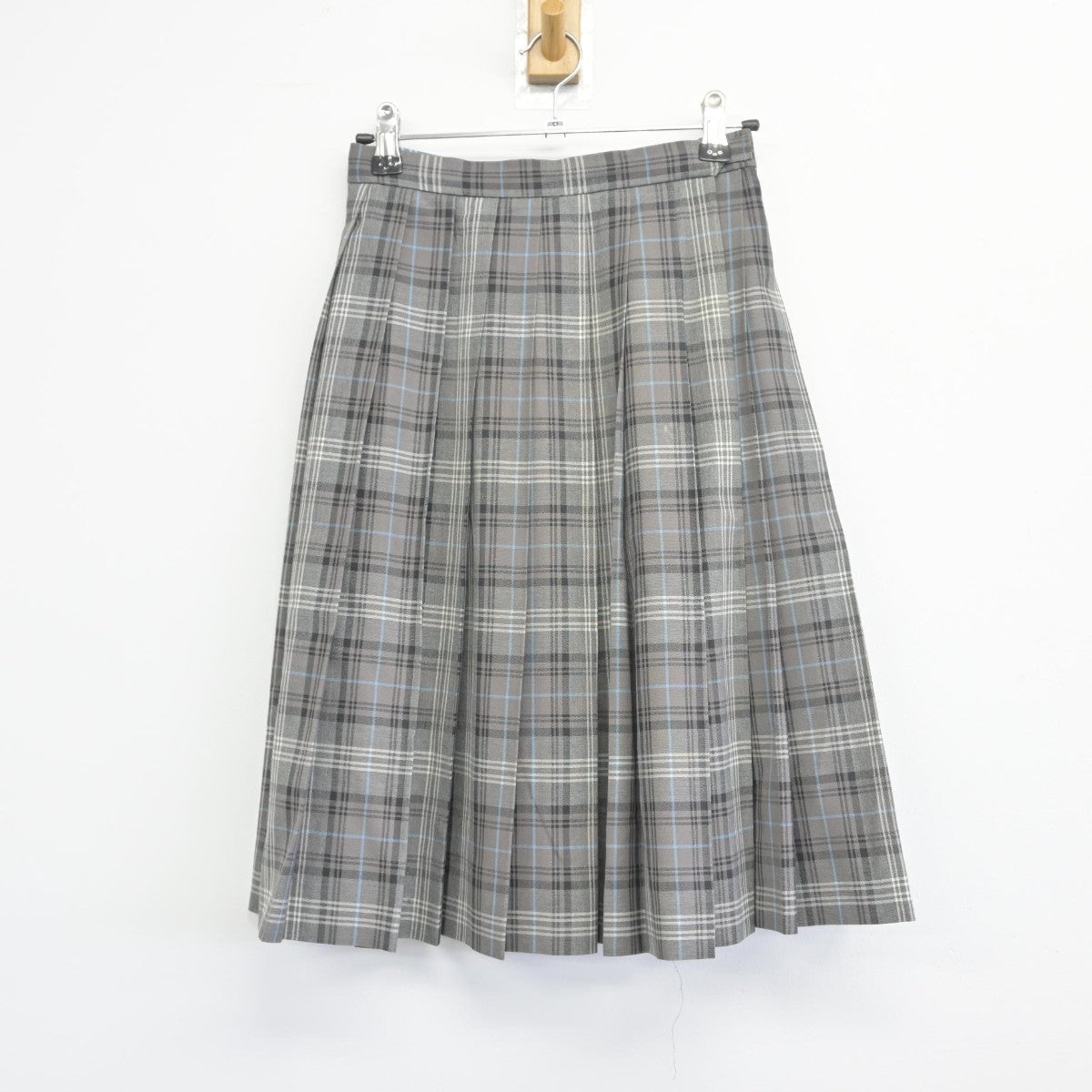 【中古】埼玉県 淑徳与野中学校 女子制服 3点（ニットベスト・スカート）sf033956