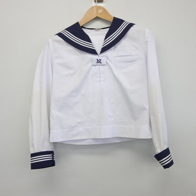 【中古】埼玉県 大宮西中学校 女子制服 2点（セーラー服・スカート）sf033974