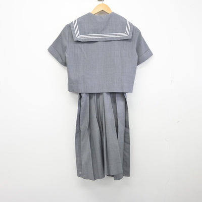 【中古】熊本県 済々黌高等学校 女子制服 3点（セーラー服・スカート）sf033976