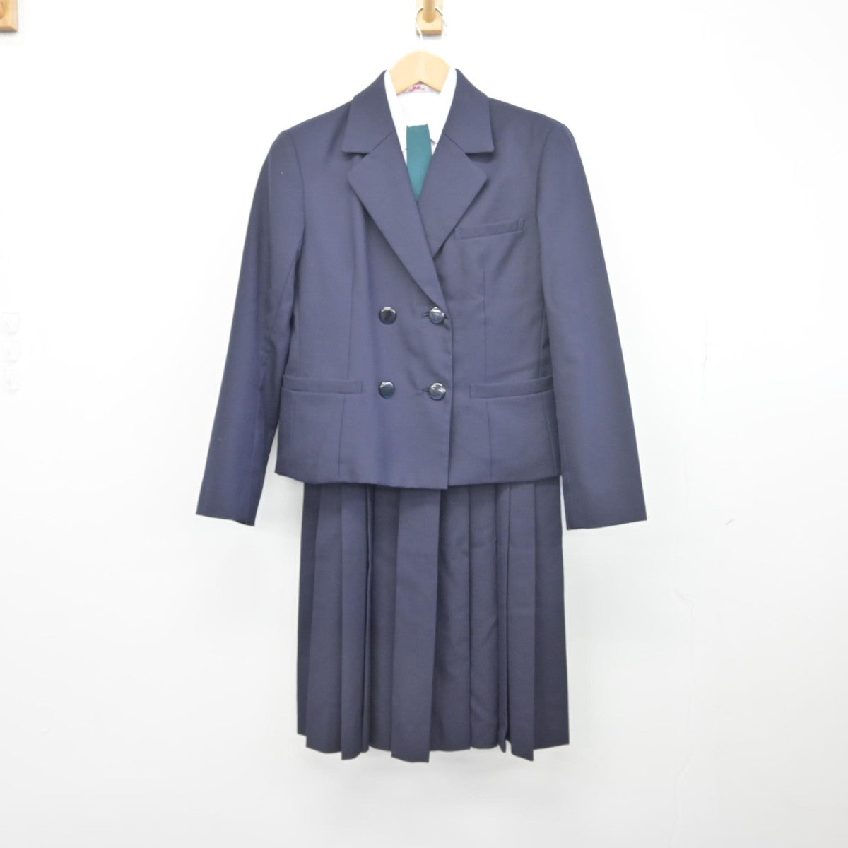 【中古】熊本県 済々黌高等学校 女子制服 4点（ブレザー・シャツ・ジャンパースカート）sf033977