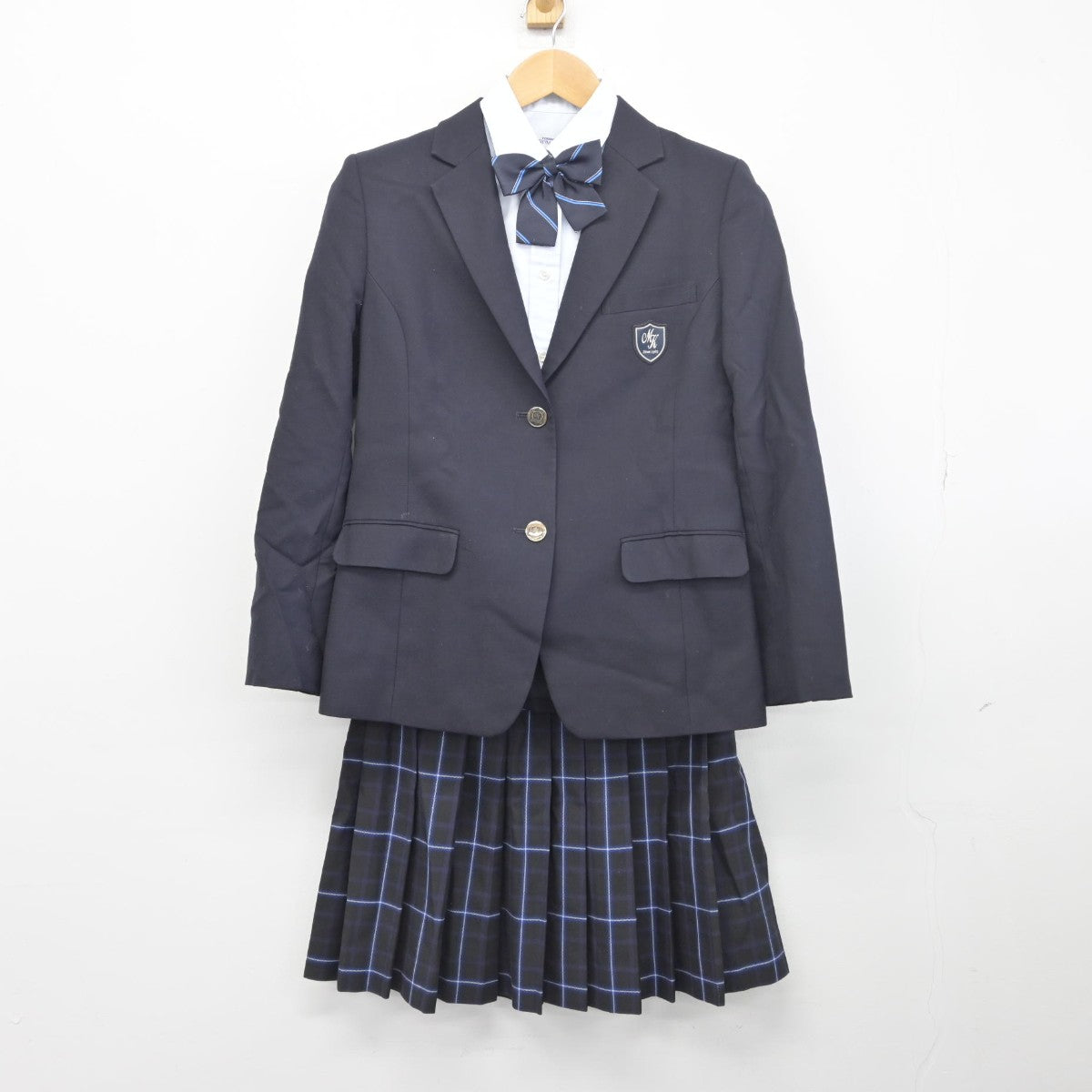 【中古】茨城県 水戸葵陵高等学校 女子制服 4点（ブレザー・シャツ・スカート）sf033986