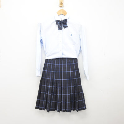 【中古】茨城県 水戸葵陵高等学校 女子制服 4点（ブレザー・シャツ・スカート）sf033986