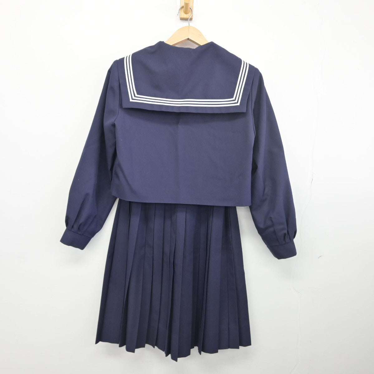 【中古】和歌山県 向陽高等学校 女子制服 4点（セーラー服・スカート）sf034007